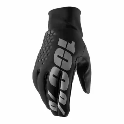 100% Hydromatic Brisker Mens Motocross Black Gloves