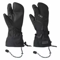 Outdoor Research Highcamp 3-Finger Gloves Black, Full Finger