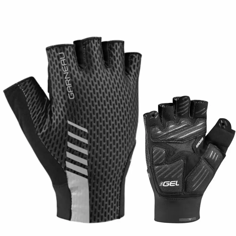 Garneau Mondo Gel Gloves Black, Short Finger, Men's 3 Garneau Mondo Gel Gloves Black, Short Finger, Men's
