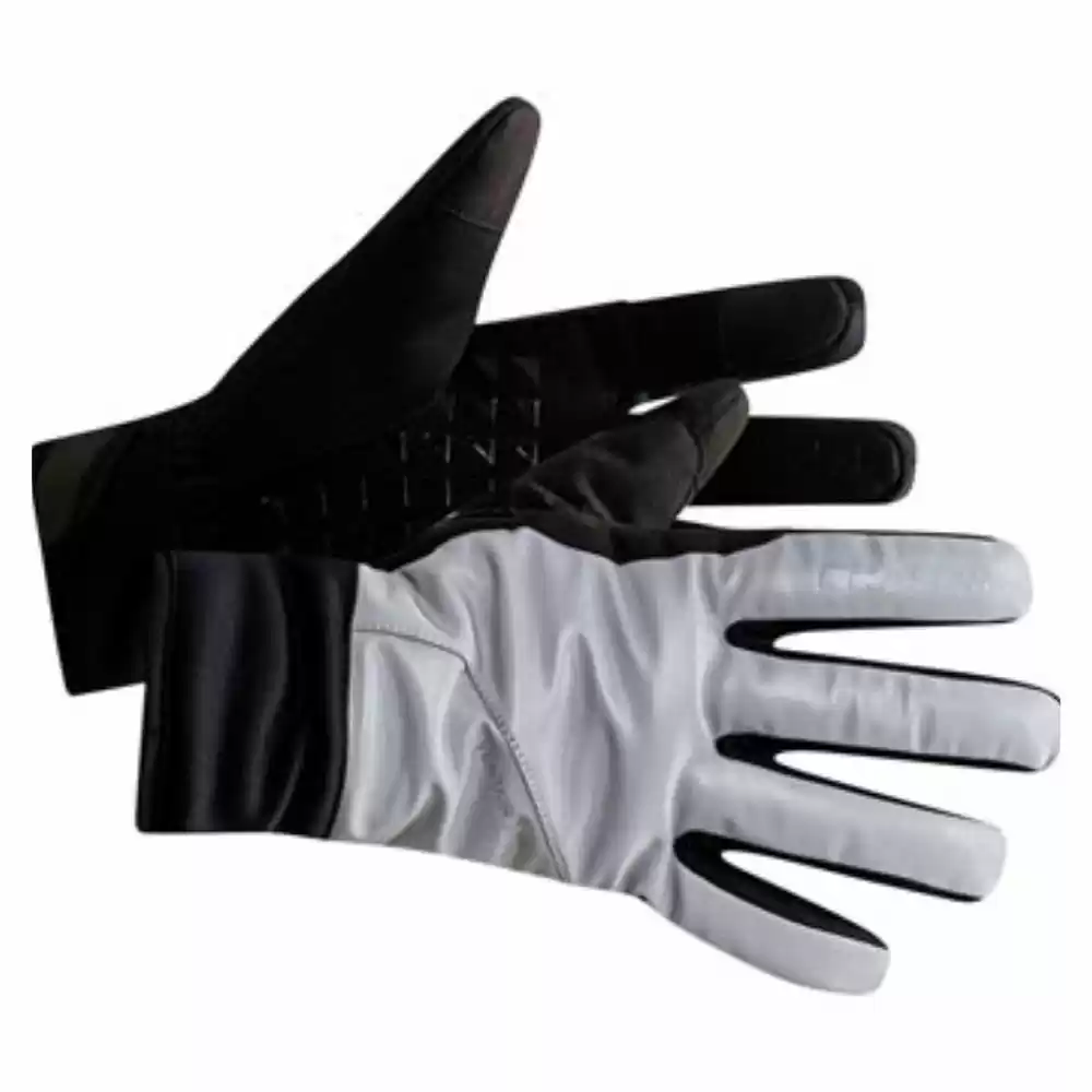 Craft Siberian Glow Gloves Silver/Black, Full Finger 3 Craft Siberian Glow Gloves Silver/Black, Full Finger