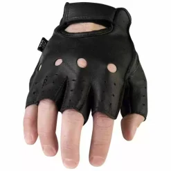 Z1R 243 Leather Motorcycle Half Gloves
