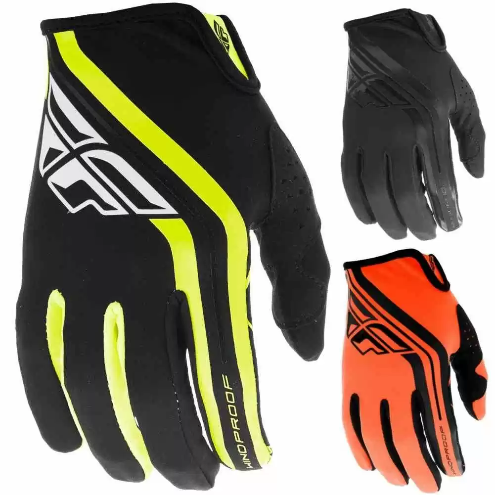 Fly Racing MX Windproof Lite Mens Motocross Gloves