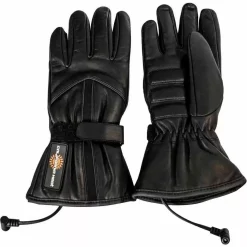 California Heat 12V Heated Mens Motorcycle Leather Gloves