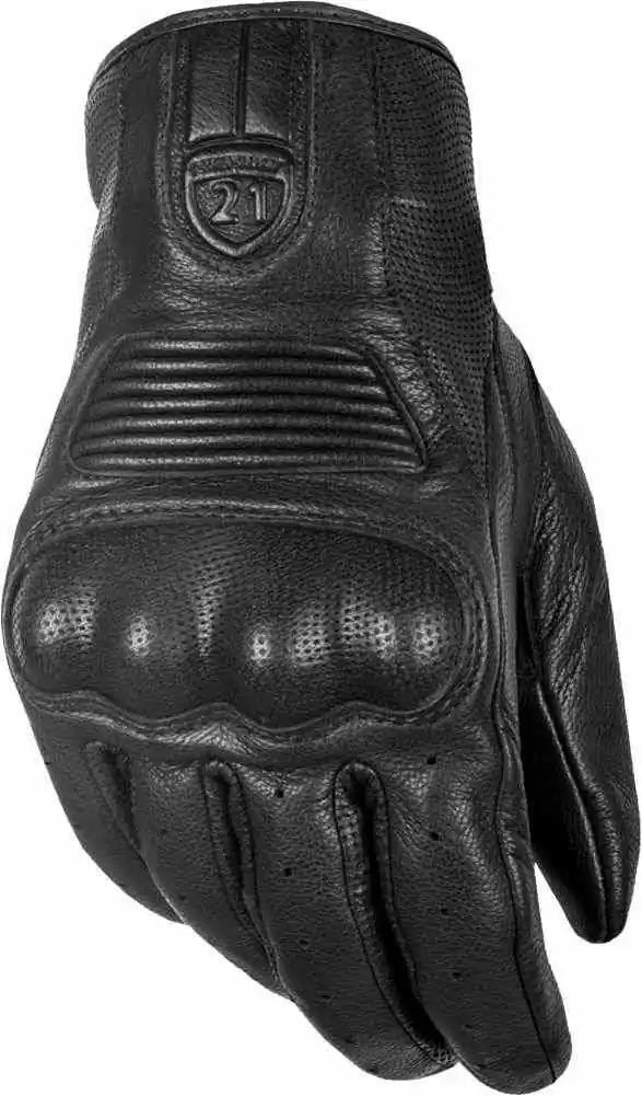 Highway 21 Haymaker Leather Mens Motorcycle Gloves