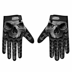 Lethal Threat Bio Skull Mens Motorcycle Gloves