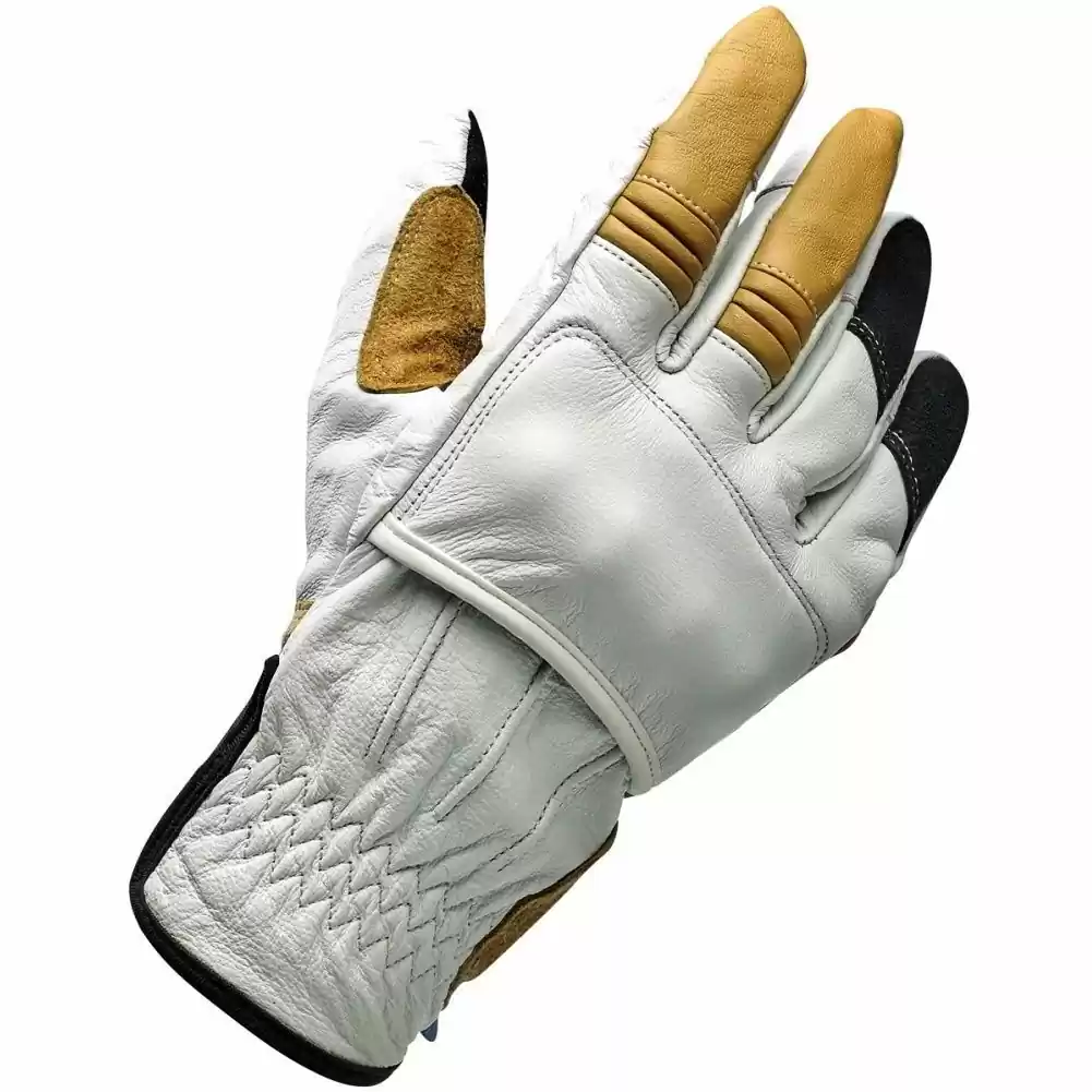 Biltwell Belden Mens Leather Motorcycle Gloves - Image 3
