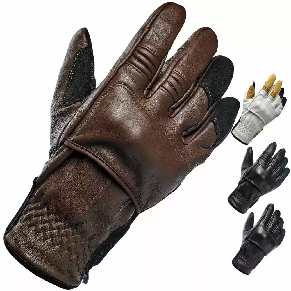 Biltwell Belden Mens Leather Motorcycle Gloves