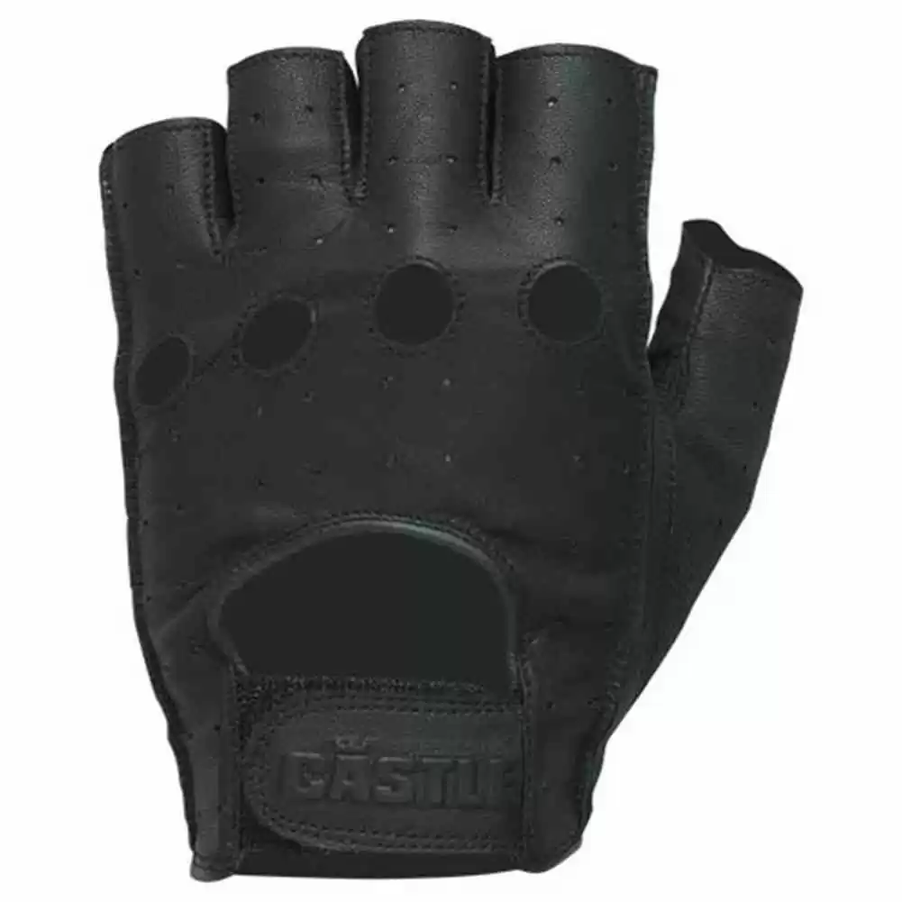 Castle Fingerless Motorcycle Gloves - Image 2