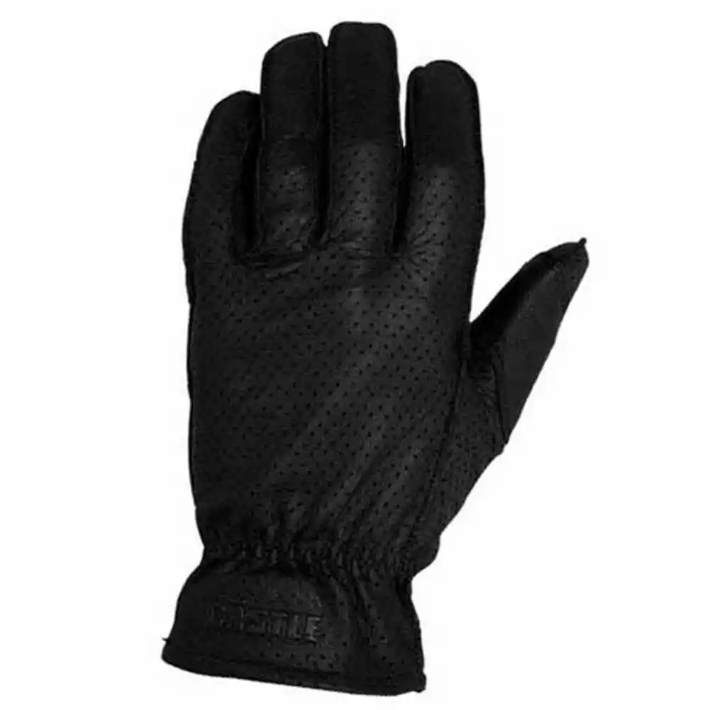 Castle Standard Perforated Leather Motorcycle Gloves - Image 2