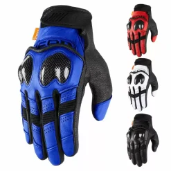 Icon Contra2 Mens Leather Motorcycle Gloves