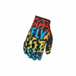Fly Racing Lite Special Edition Exotic Red/Yellow/Blue Gloves