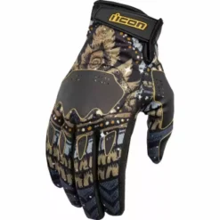 Icon Hooligan Daytripper Mens Motorcycle Black Gloves