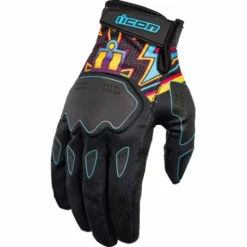 Icon Hooligan Lucky Lid Mens Motorcycle Black Gloves