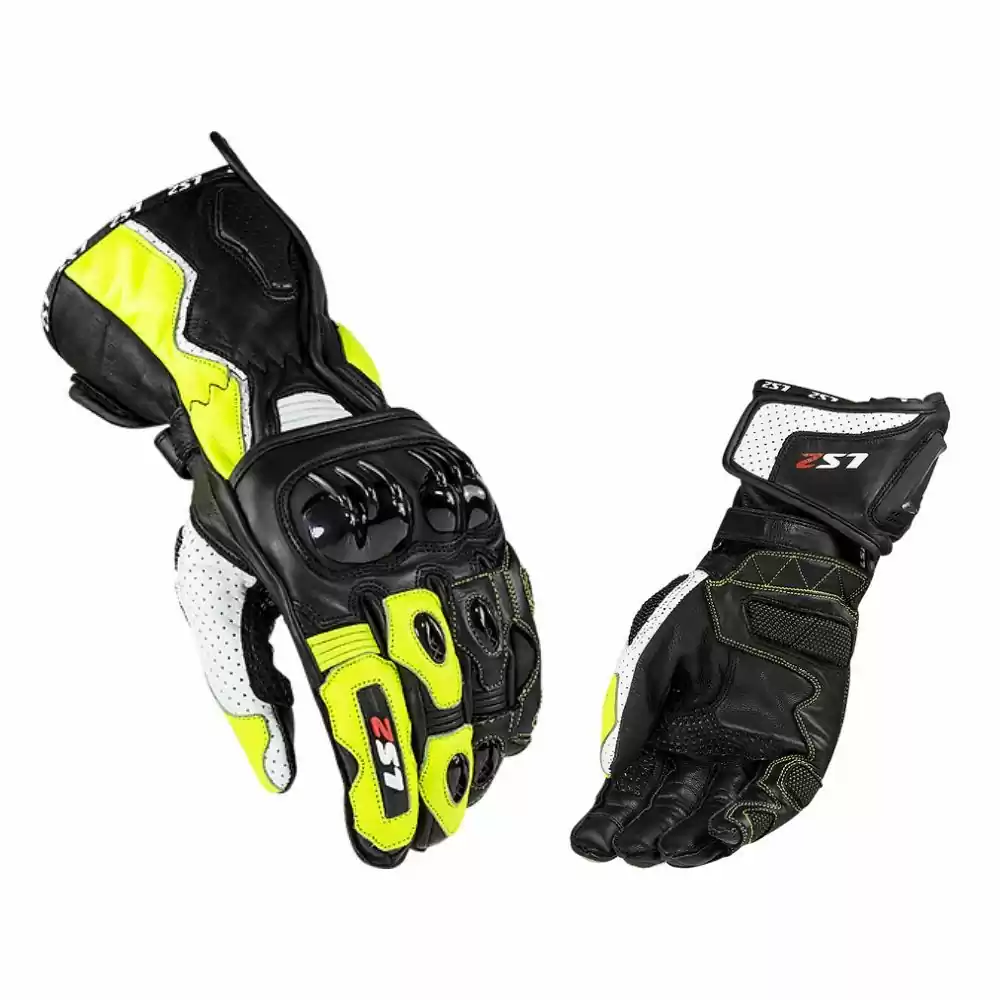 LS2 Swift Hi-Vis Mens Sport Gloves 3 LS2 Swift Hi-Vis Mens Sport Gloves