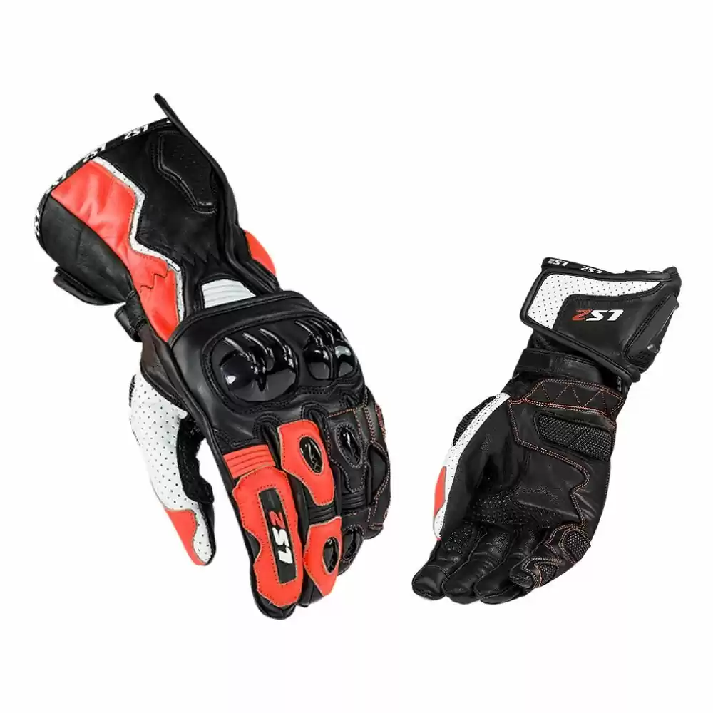 LS2 Swift Black/Red Mens Sport Gloves 3 LS2 Swift Black/Red Mens Sport Gloves