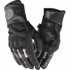 Thrashin Supply Co Mission Waterproof Mens Motorcycle Black Gloves