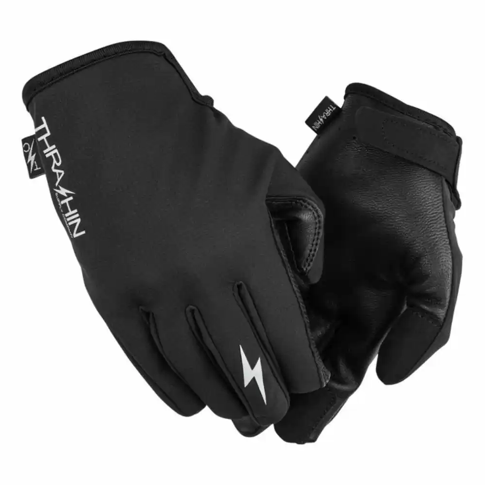 Thrashin Supply Co Stealth Windbreaker Mens Motorcycle Black Gloves
